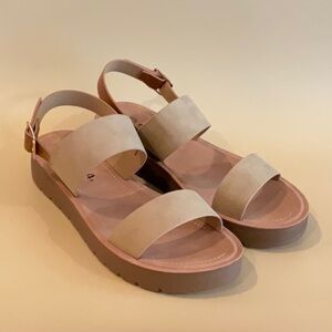 Soda REMUS-S Shoes Women Sandals Ankle Strap Buckled Flatform Wedge Flat Heel